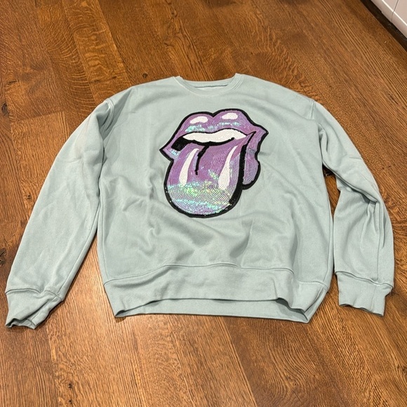 Women’s Crewneck Green and Purple - Picture 1 of 2